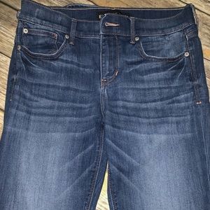 Dark Wash Express Bootcut Jeans 8 Long